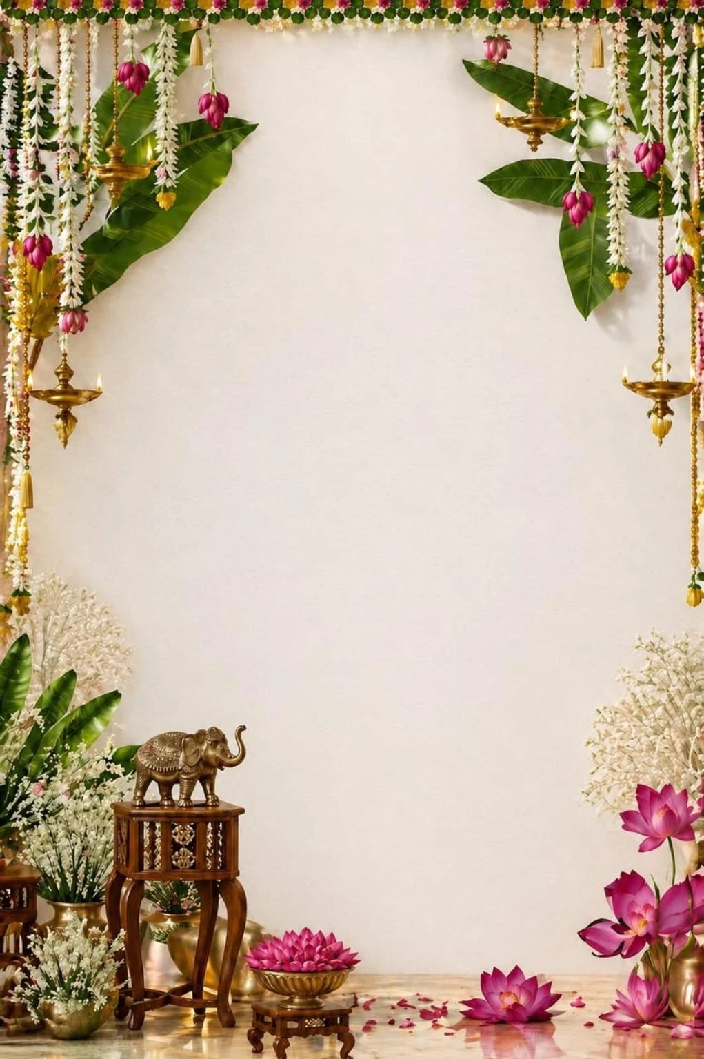 Paithani Courtyard photography backdrop
